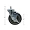 Bk Resources 5-inch Threaded Stem Casters, Polyurethane Wheels, Brake, 300lb Capacity, Acid Resistant, 4PK 5SBR-4ST-PLY-PS4 - alternate 3